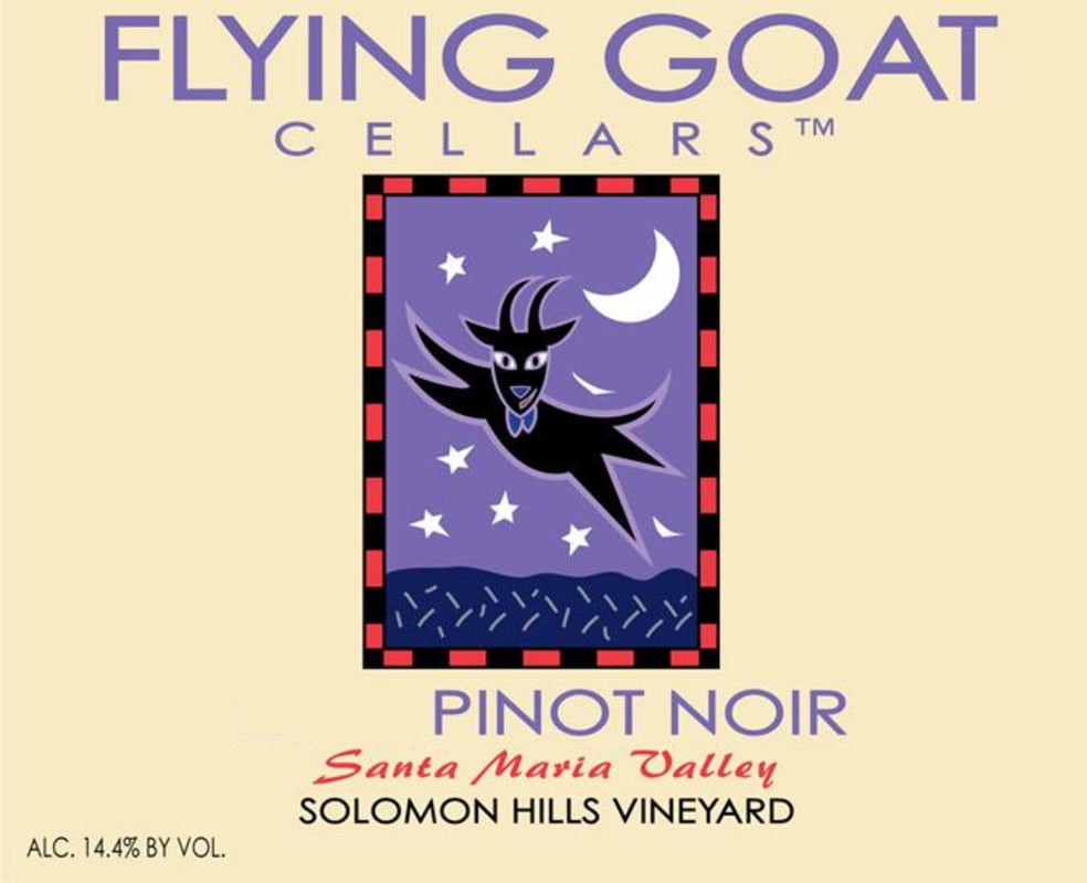 Flying Goat Cellars Solomon Hill Vineyard Pinot Noir 2010 Front Label