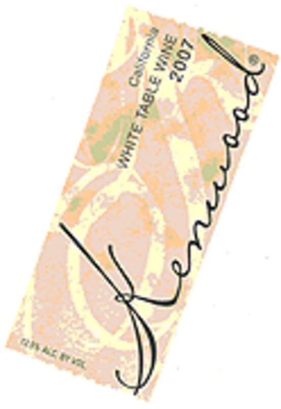 Kenwood White Table Wine 2007 Front Label