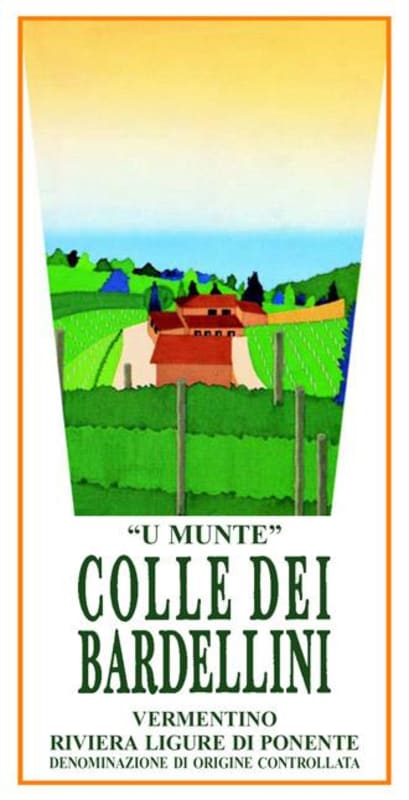 Colle dei Bardellini Riviera Ligure di Ponente Vigna U Munte Vermentino 2015 Front Label