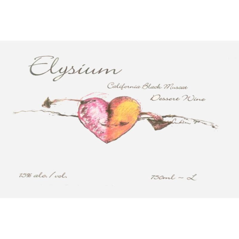 Quady Elysium Black Muscat (375ML half-bottle) 2007 Front Label