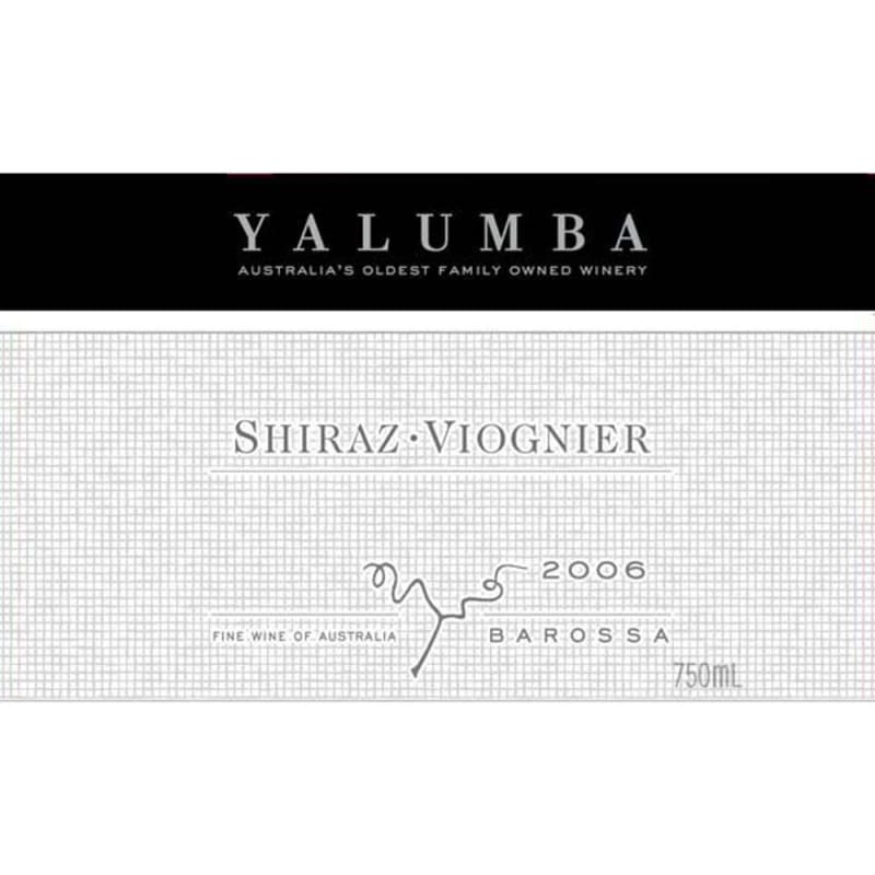 Yalumba Barossa Shiraz and Viognier 2006 Front Label