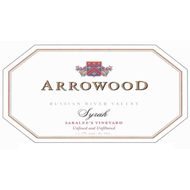 Arrowood Saralee's Vineyard Syrah 2004 Front Label
