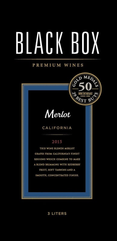Black Box Wines Merlot 2015 Front Label