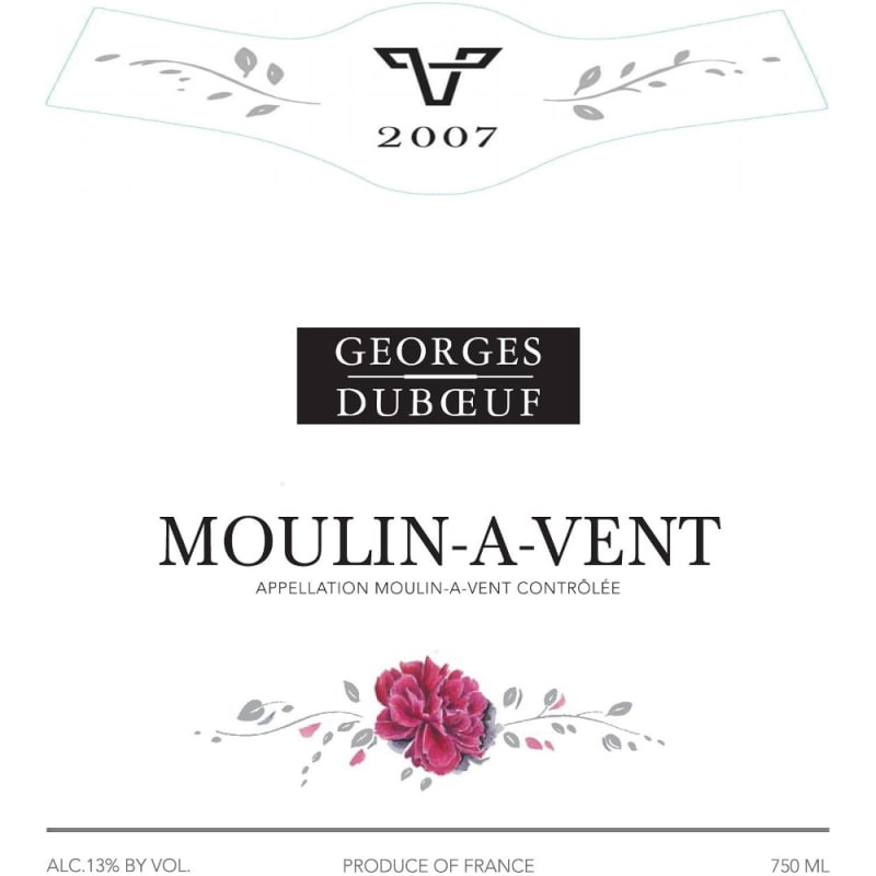 Duboeuf Moulin-a-Vent 2007 Front Label