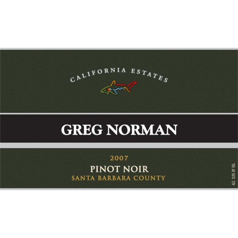 Greg Norman Estates California Estates Pinot Noir 2007 Front Label