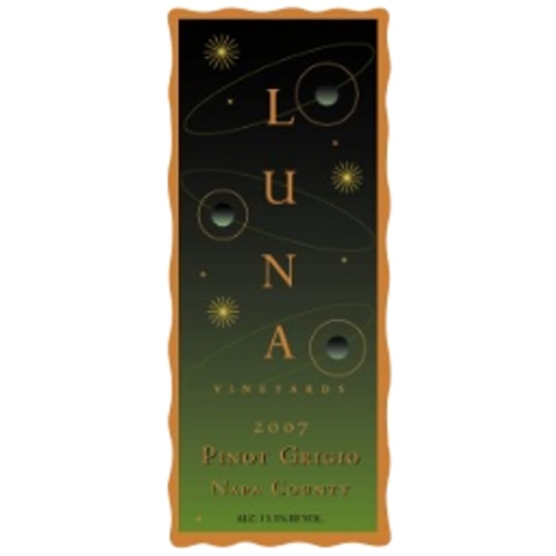 Luna Vineyards Pinot Grigio 2007 Front Label