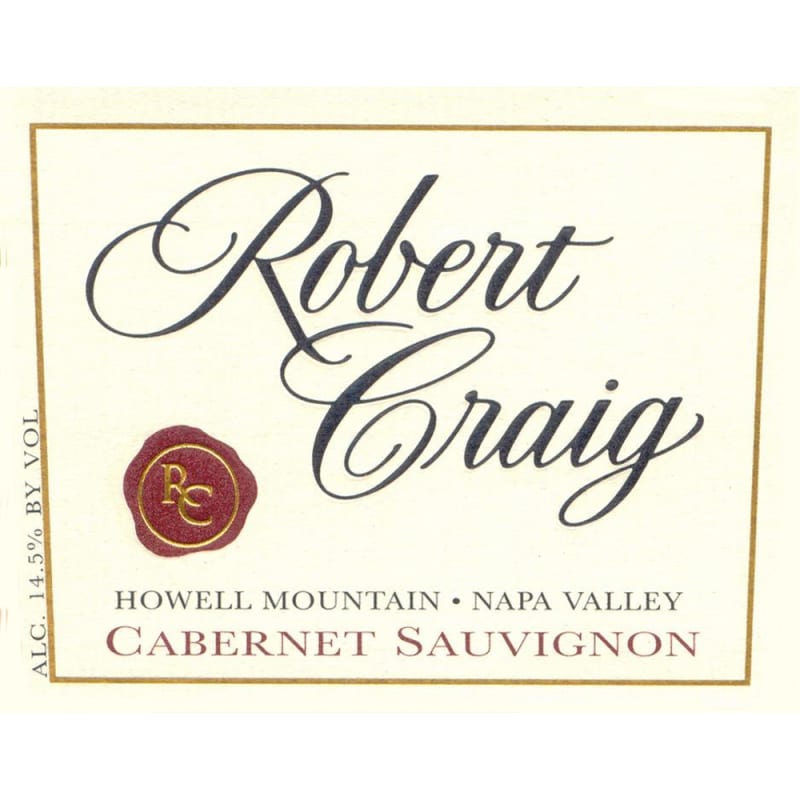 Robert Craig Cellars Howell Mountain Cabernet Sauvignon 2005 Front Label