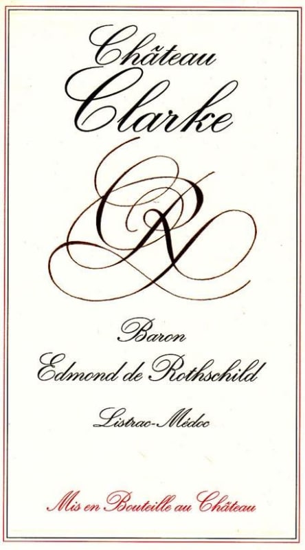 Barons E.B. de Rothschild Chateau Clarke Listrac-Medoc 2014 Front Label