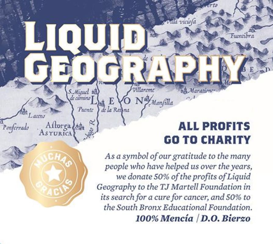 Liquid Geography Rose 2015 Front Label