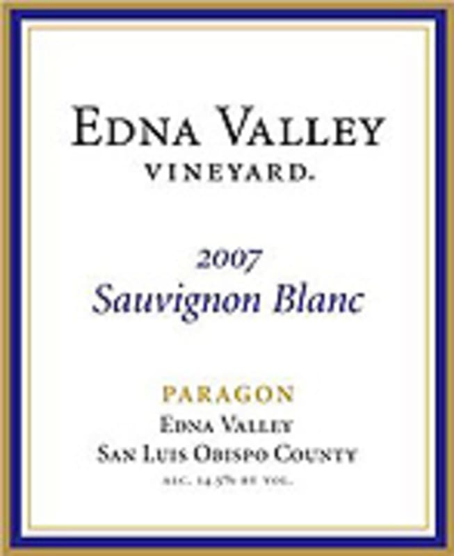 Edna Valley Vineyard Sauvignon Blanc 2007 Front Label