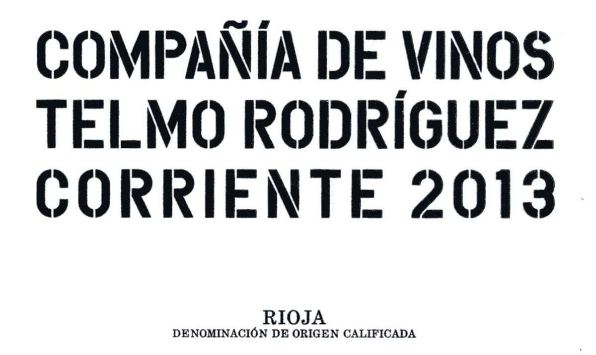 Bodega Lanzaga Corriente 2013 Front Label