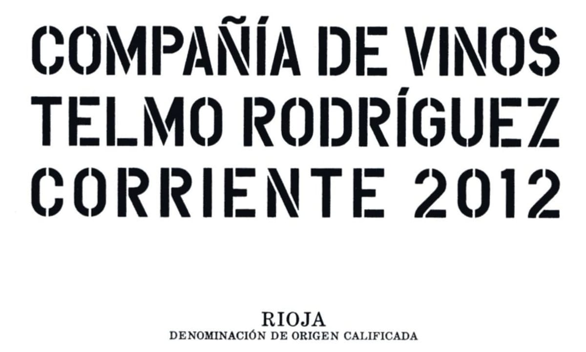 Bodega Lanzaga Corriente 2012 Front Label