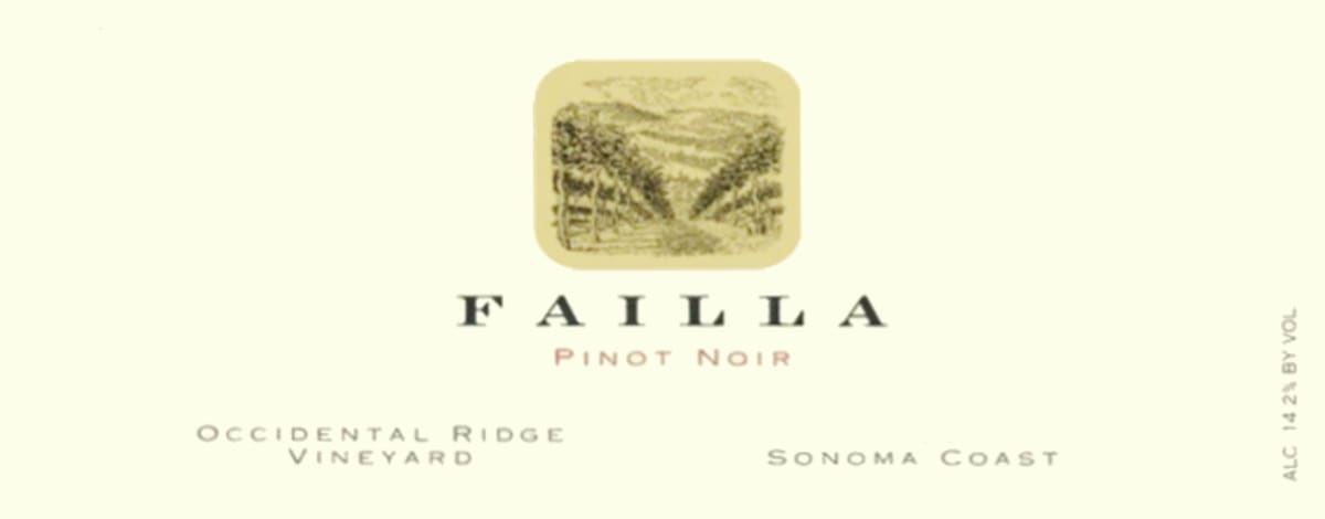 Failla Occidental Ridge Vineyard Pinot Noir 2009 Front Label
