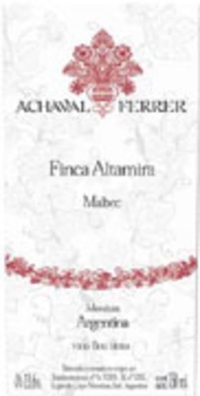 Achaval Ferrer Finca Altamira Malbec 2006 Front Label