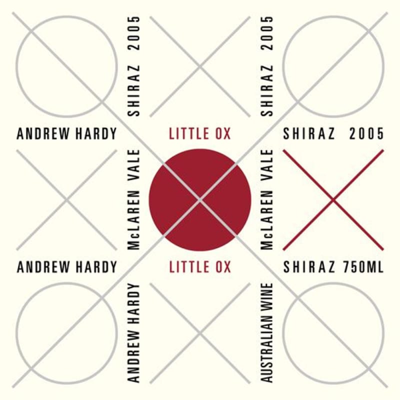 Andrew Hardy Little Ox Shiraz 2005 Front Label