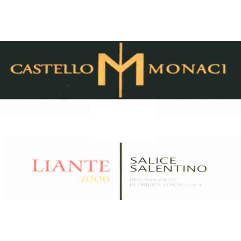 Castello Monaci Liante Salice Salentino 2006 Front Label