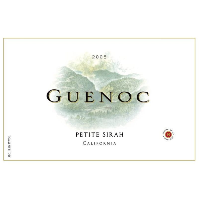 Guenoc Petite Sirah 2005 Front Label