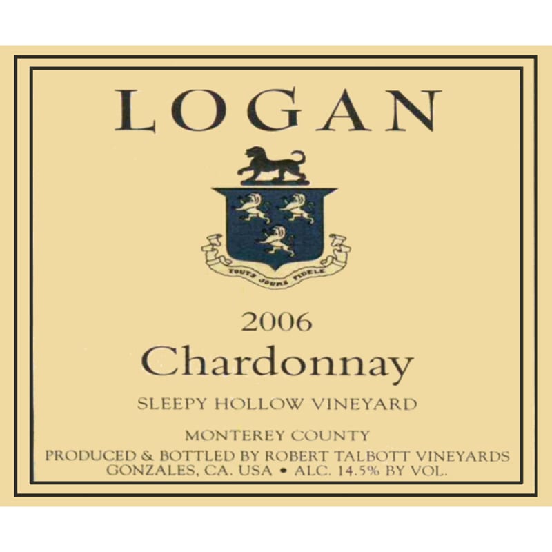 Talbott Logan Chardonnay 2006 Front Label