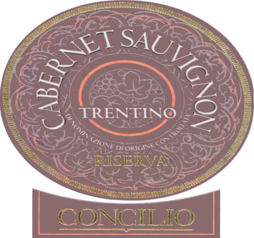 Concilio Trentino Riserva Cabernet Sauvignon 2007 Front Label