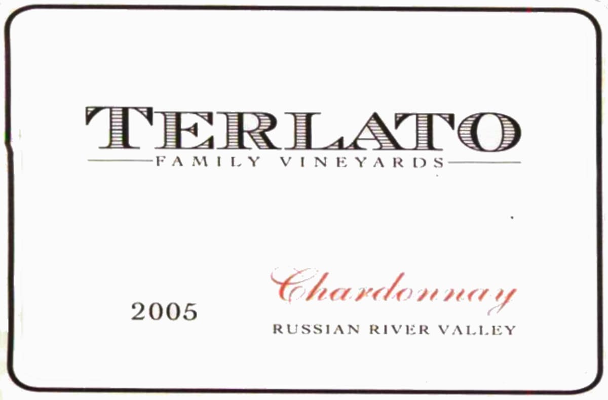 Terlato Family Vineyards Chardonnay 2005 Front Label