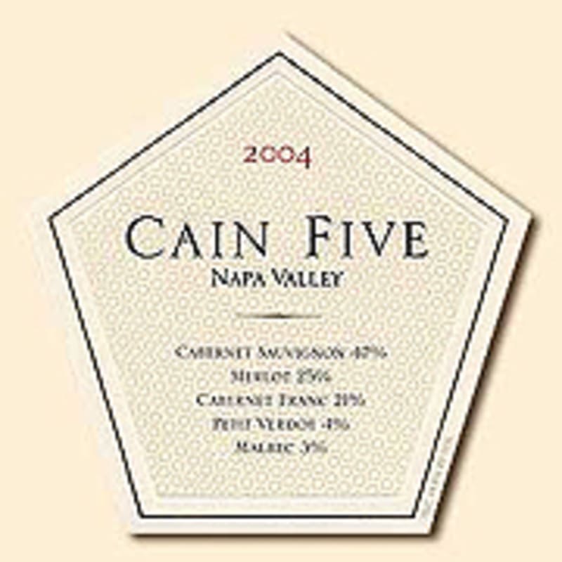 Cain Five 2004 Front Label
