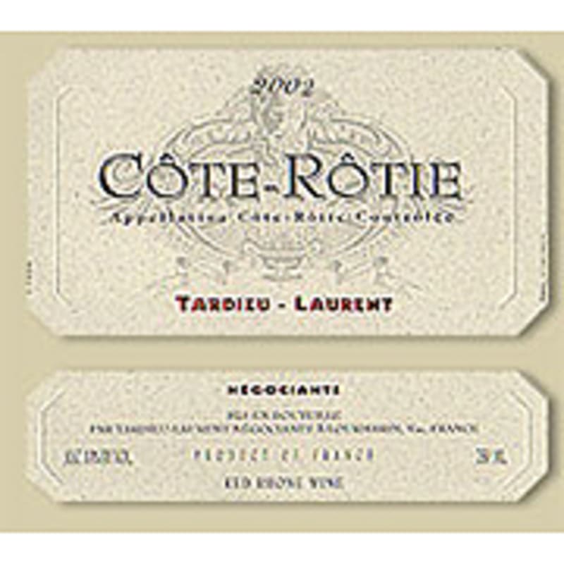 Tardieu-Laurent Cote Rotie 2002 Front Label