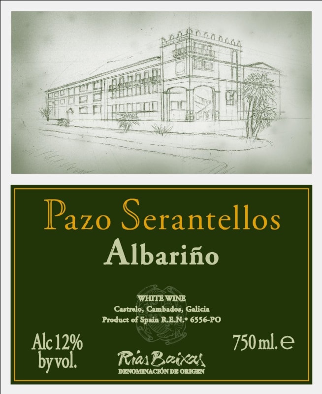 Condes de Albarei Pazo Serantellos 2010 Front Label