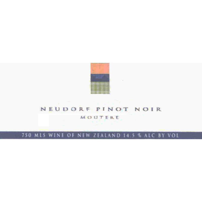 Neudorf Moutere Pinot Noir 2005 Front Label