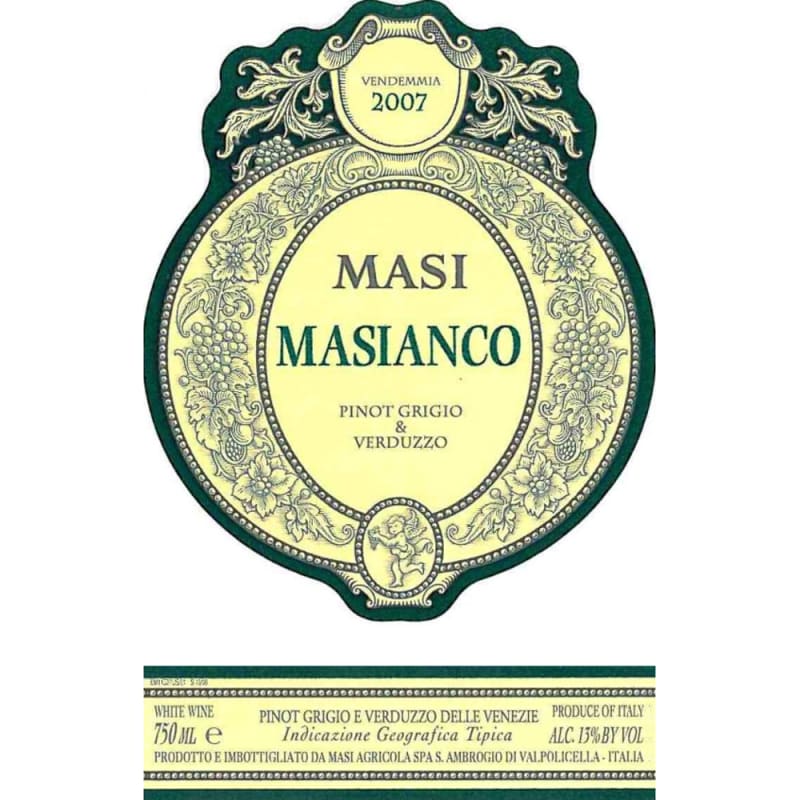 Masi Masianco Pinot Grigio-Verduzzo 2007 Front Label