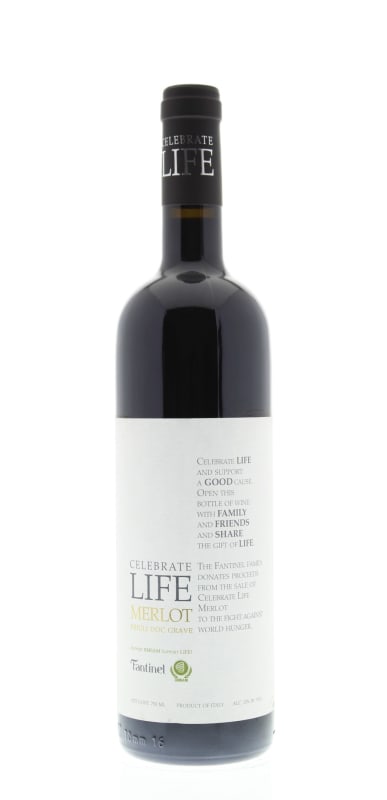 Fantinel Celebrate Life Merlot 2007 Front Bottle Shot