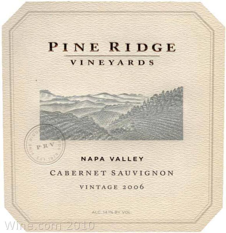 Pine Ridge Napa Valley Cabernet Sauvignon 2006 Front Label