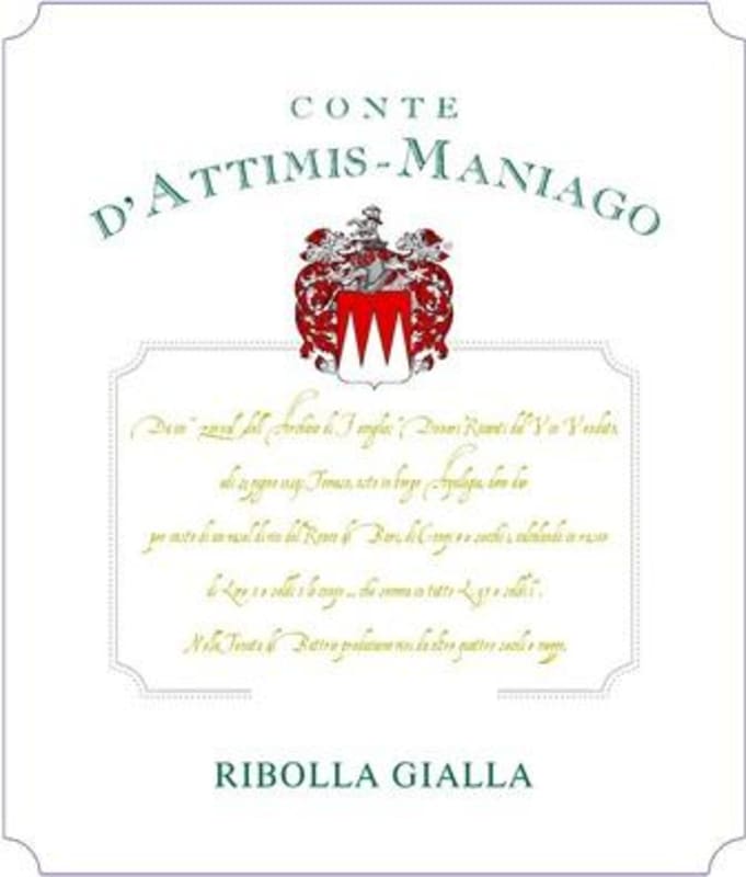 Conte D'Attimis-Maniago Ribolla Gialla 2011 Front Label