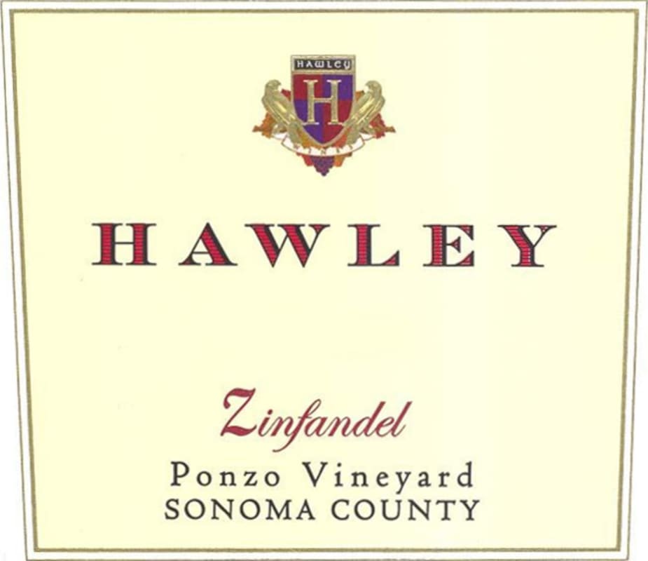 Hawley Ponzo Vineyard Zinfandel 2006 Front Label
