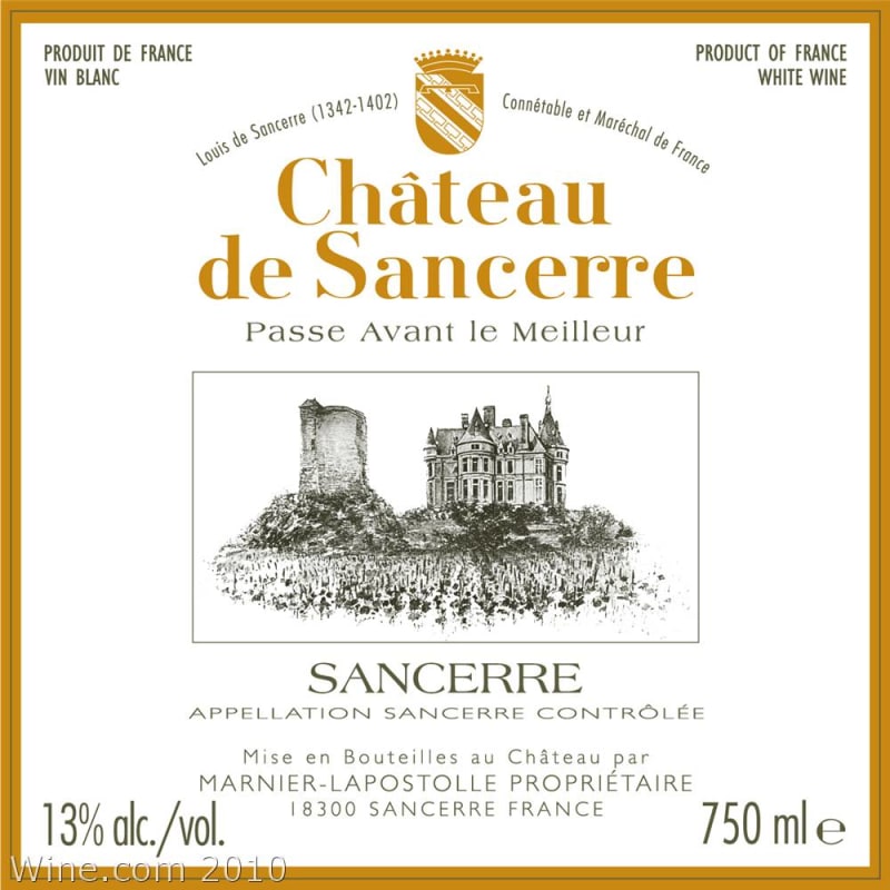 Chateau de Sancerre Blanc 2007 Front Label