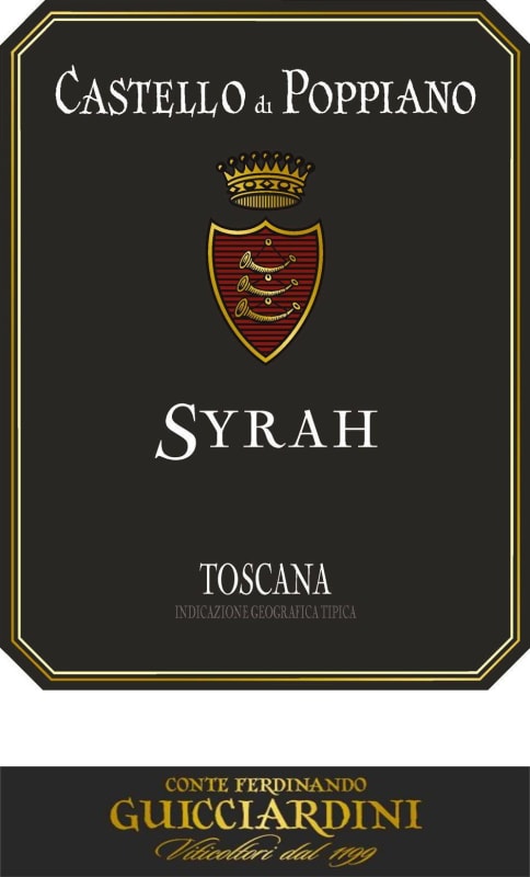 Conte Ferdinando Guicciardini Castello di Poppiano Syrah 2011 Front Label