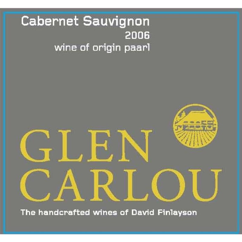 Glen Carlou Cabernet Sauvignon 2006 Front Label