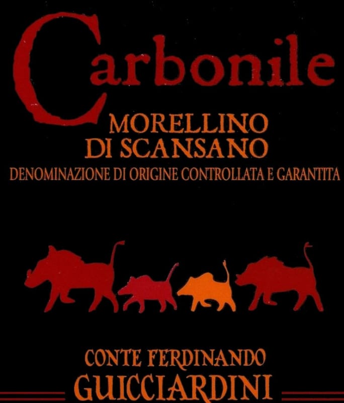 Conte Ferdinando Guicciardini Morellino di Scansano Carbonile 2008 Front Label