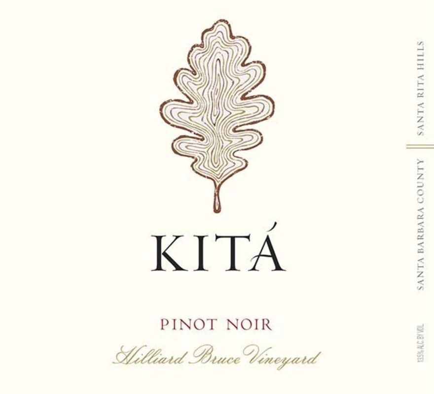 Kita Wines Hilliard Bruce Vineyard Pinot Noir 2013 Front Label