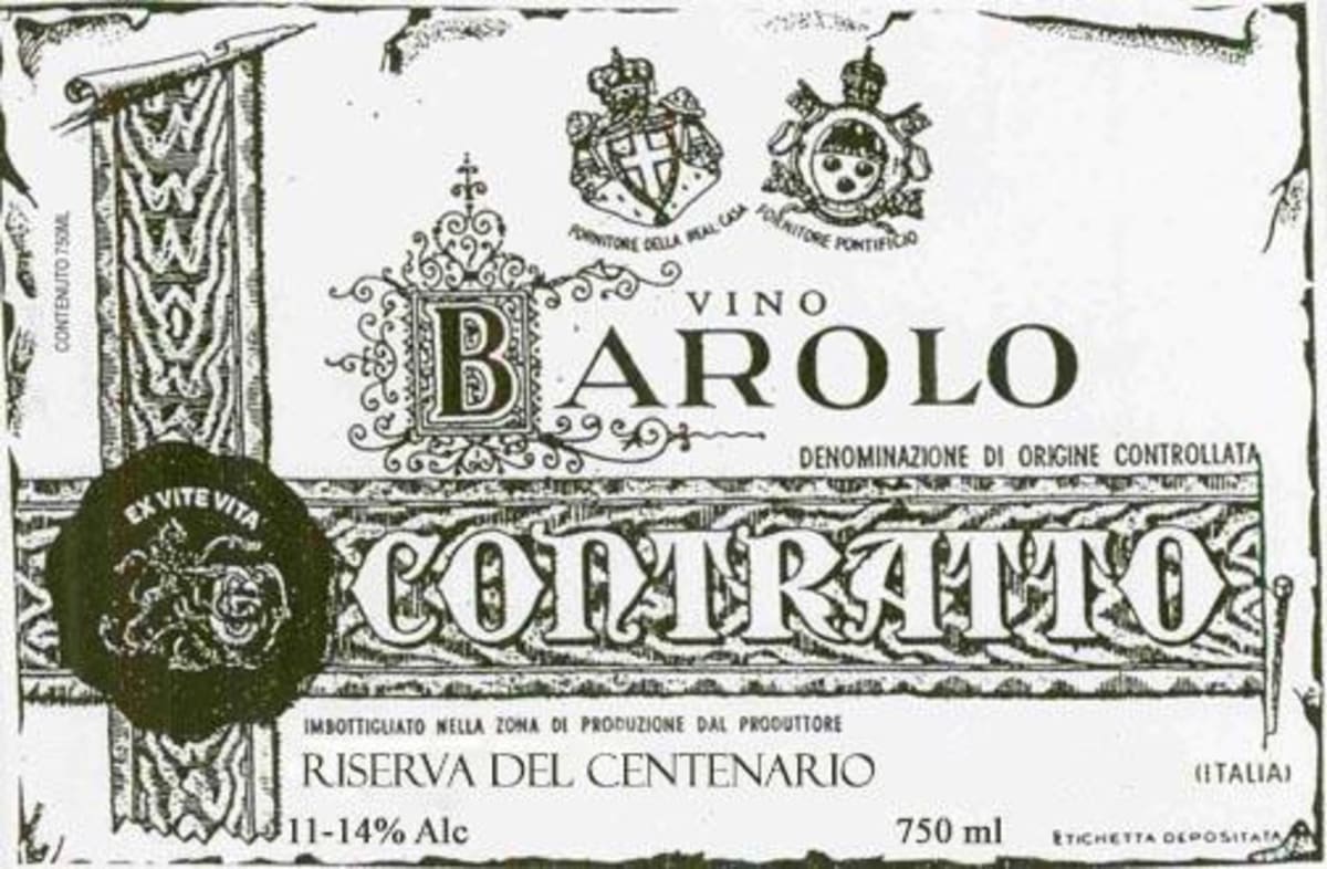 Contratto Barolo Riserva del Centenario 1978 Front Label