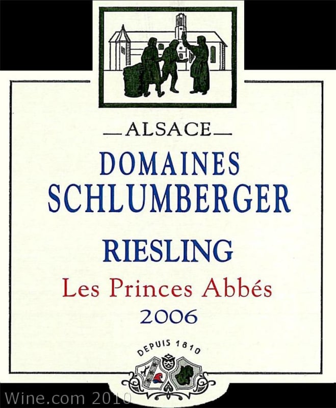 Domaines Schlumberger Les Princes Abbes Riesling 2006 Front Label
