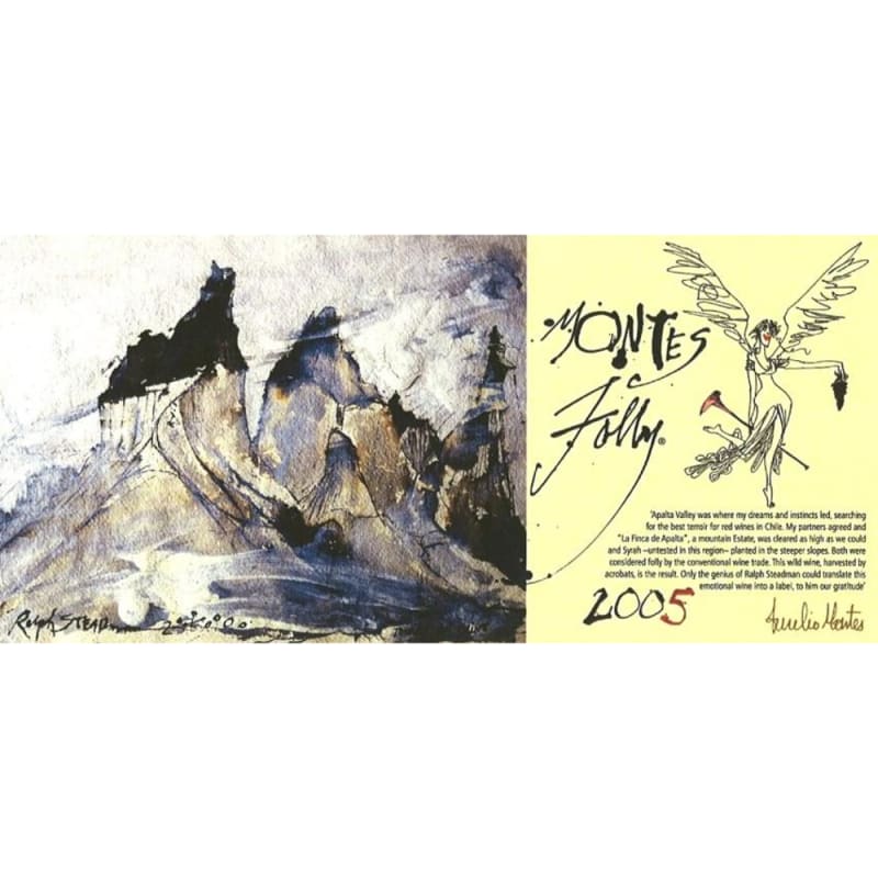 Montes Folly Syrah 2005 Front Label