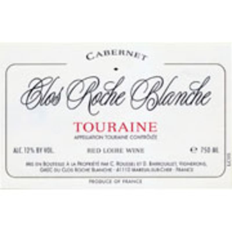 Clos Roche Blanche Touraine Cabernet Franc 2007 Front Label