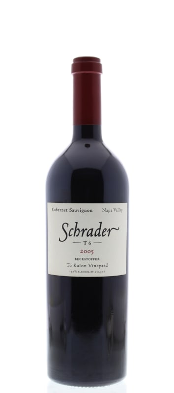 Schrader T6 Beckstoffer To Kalon Vineyard Cabernet Sauvignon 2005 Front Bottle Shot