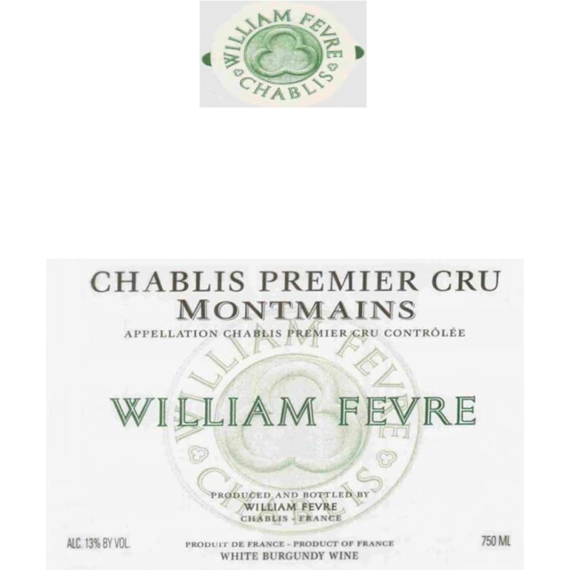 William Fevre Chablis Montmains Premier Cru 2005 Front Label