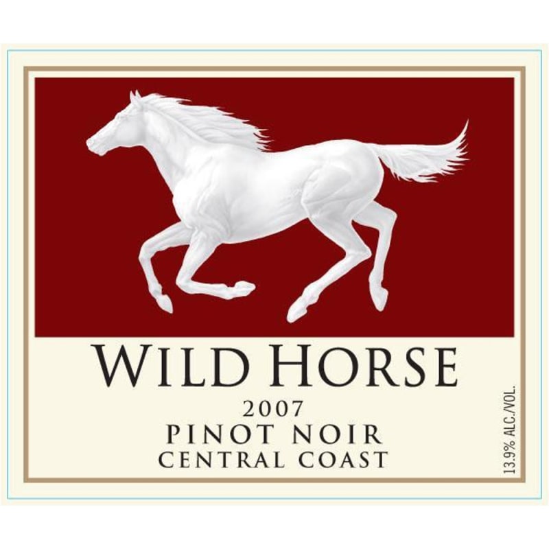 Wild Horse Pinot Noir 2007 Front Label