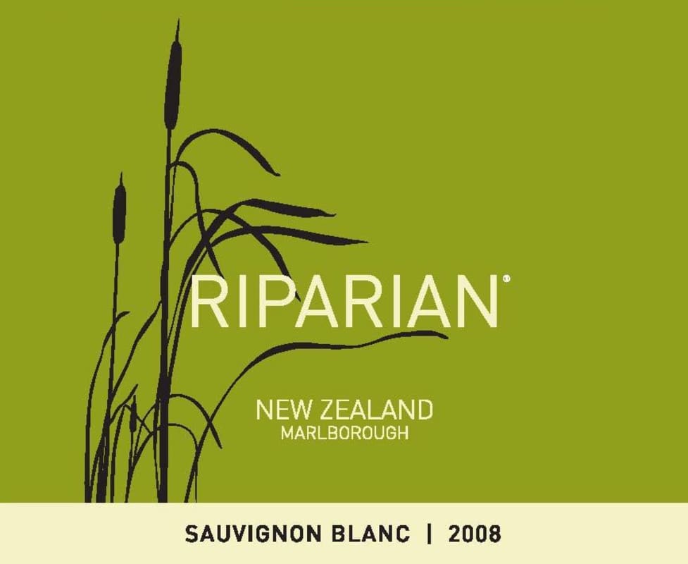 Cooper's Creek Riparian Sauvignon Blanc 2008 Front Label
