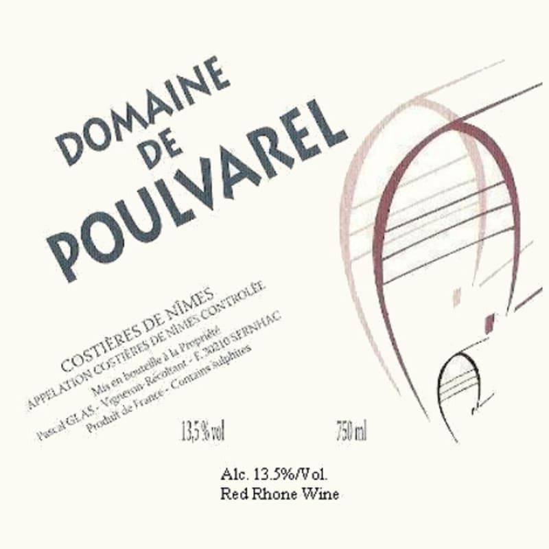 Domaine de Poulvalrel Costieres de Nimes 2006 Front Label