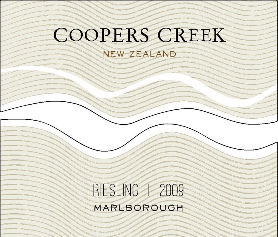 Cooper's Creek Riesling 2009 Front Label