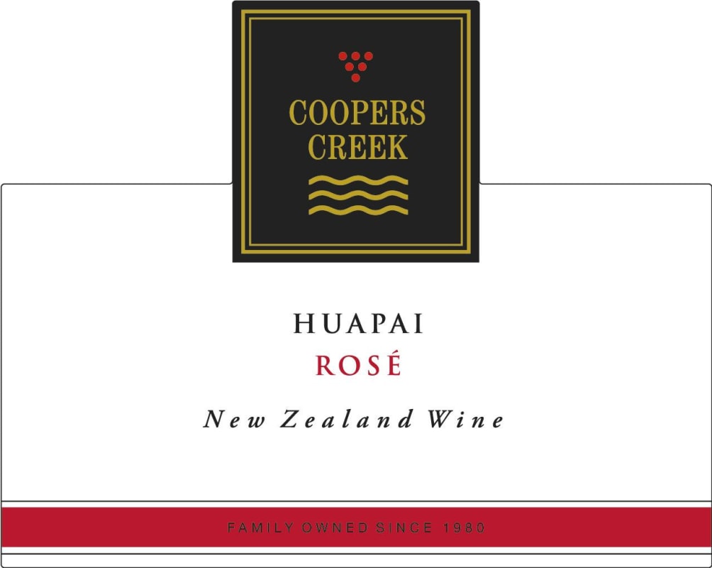 Cooper's Creek Huapai Rose 2015 Front Label