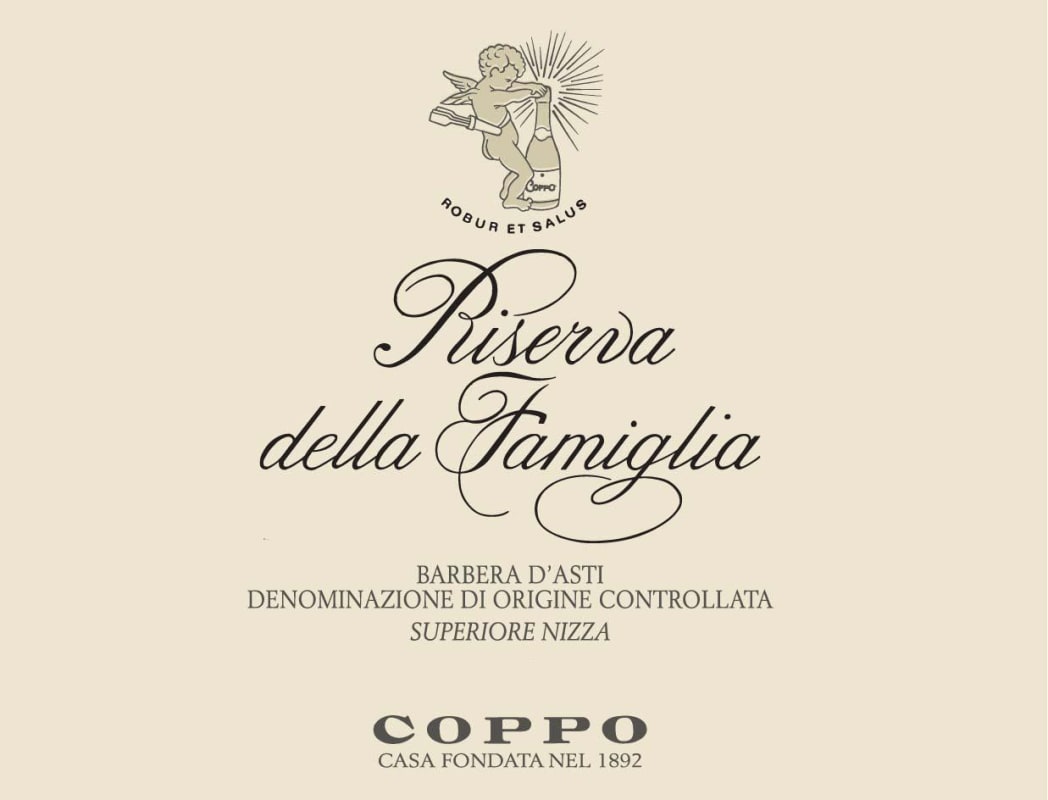 Coppo Riserva della Famiglia Barbera 2005 Front Label